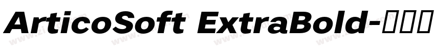 ArticoSoft ExtraBold字体转换